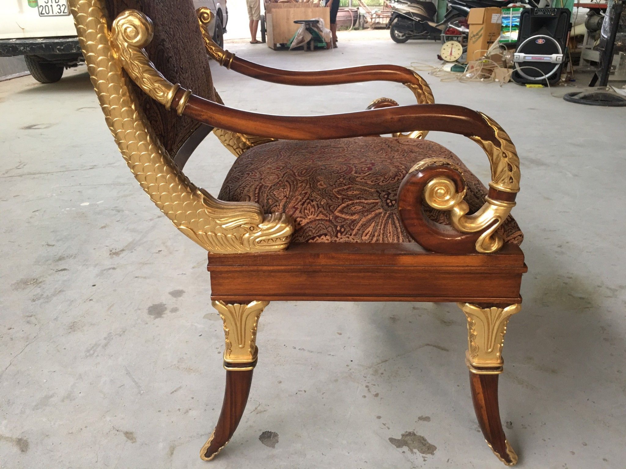 GHẾ CÁ RỒNG- GHẾ ĂN CỔ ĐIỂN – Thịnh gỗ