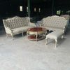 SOFA LOUIS XV -  BỘ SOFA SAVIO FIRMINO ( KHUNG DÁN BẠC  BỌC MICROFIRBER )