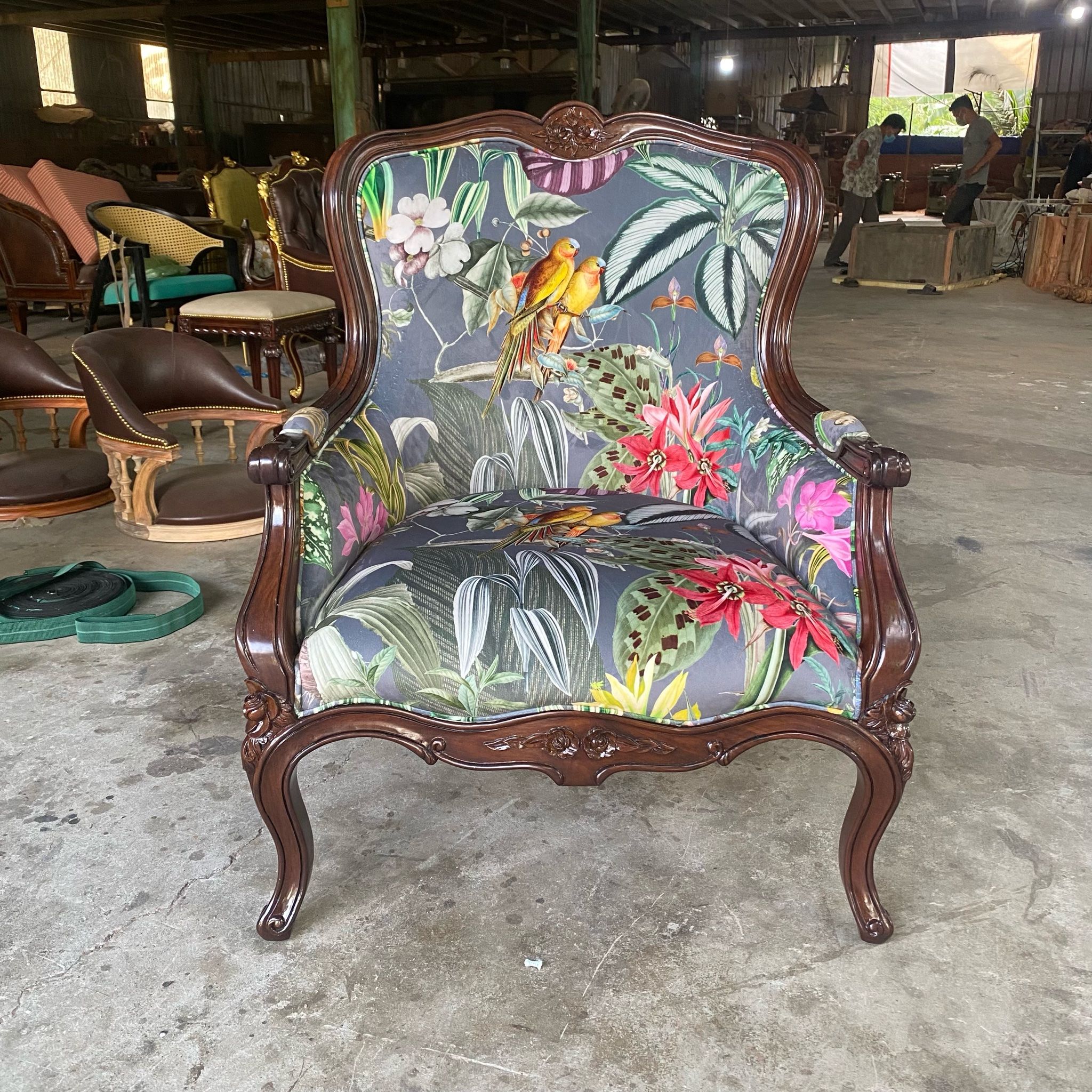 Sofa louis xv - sofa SAVIO Firmino vải nhập khẩu