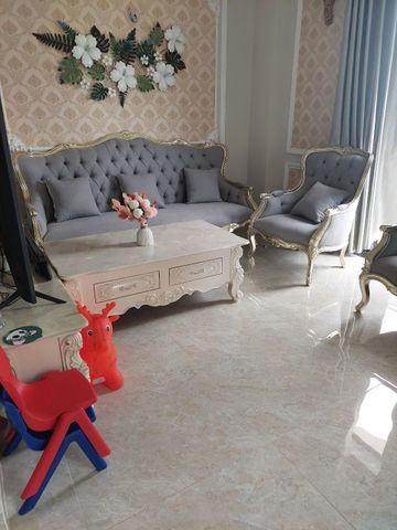 BỘ SOFA PHÒNG KHÁCH LOUIS XV CHẠM BÔNG HỒNG ( SAVIO)