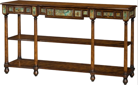bàn console gỗ khảm xà cử phong cách cổ điển