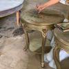 Bàn trà Louis XV vẽ hoa theo yêu cầu ( Side table)