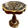 Bàn trang trí cổ điển họa tiết lá vàng ( Side Table)