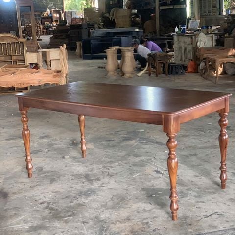 BÀN ĂN CỔ ĐIỂN CHỮ NHẬT INDOCHINE
