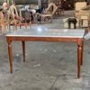 BÀN ĂN CỔ ĐIỂN LOUIS 16 CHỮ NHẬT MẶT ĐÁ