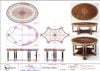 Bàn Trà Cổ Điển Gỗ Xà Cừ phong cách Châu Âu