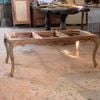 BÀN TRÀ CỔ ĐIỂN LOUIS 15 GỖ XÀ CỪ CHẠM HOA MAI