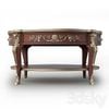 BÀN TRÀ CỔ ĐIỂN Louis 15 họa tiết ốp đồng