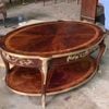 BÀN TRÀ CỔ ĐIỂN Louis 15 họa tiết ốp đồng