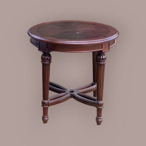 BÀN TRÀ TRÒN TÂN CỔ ĐIỂN LOUIS 16