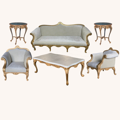 Bộ sofa cổ điển dát vàng phong cách Althorp