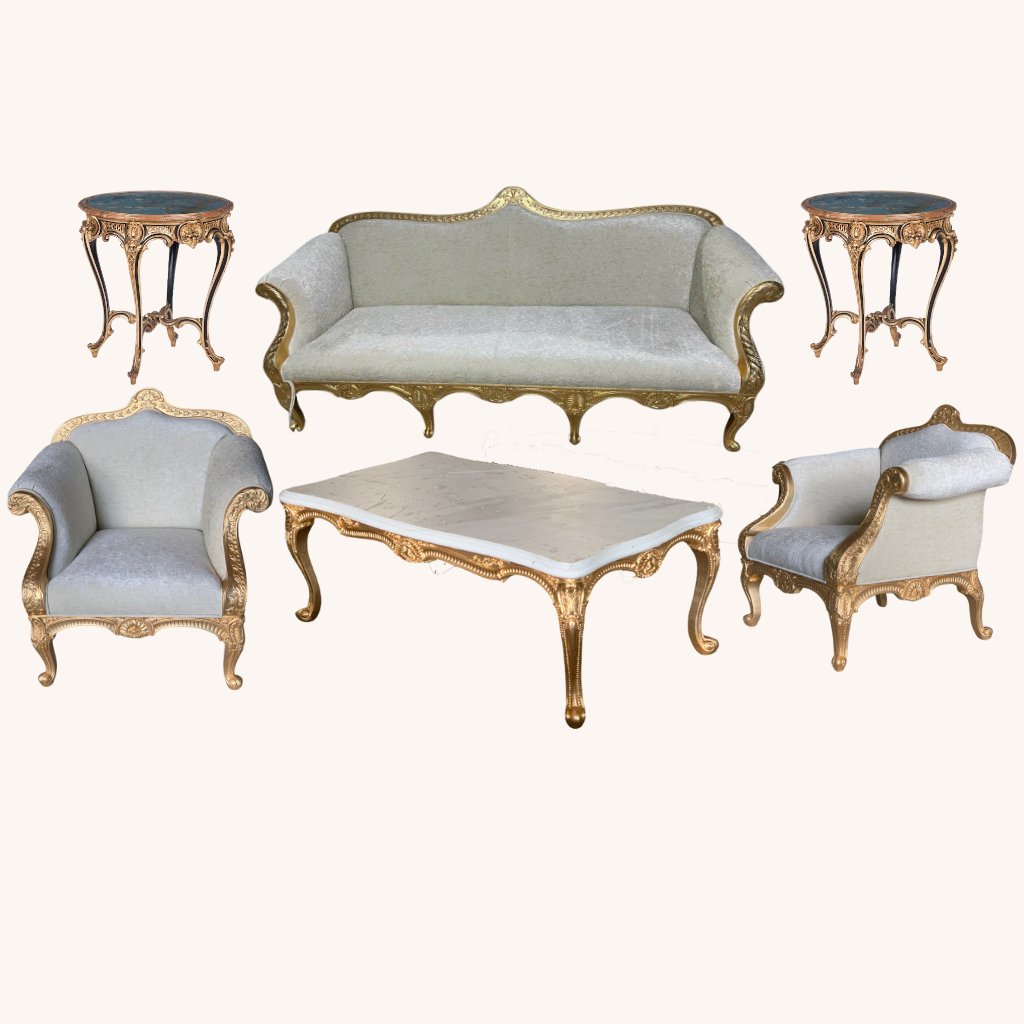 Bộ SOFA CỔ ĐIỂN DÁT VÀNG phong cách ALTHORP