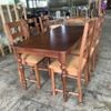 BỘ BÀN ĂN HIỆN ĐẠI GHẾ GỖ SỒI 3 NAN