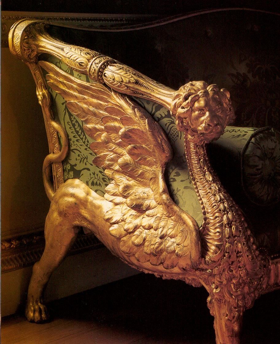 Sofa Althorp -  Sofa Winged lions chair (Sư tử có cánh 3 chỗ)