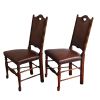 Ghế ăn cổ điển bọc da khung tre (4000-526)