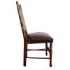 Ghế ăn cổ điển bọc da khung tre (4000-526)