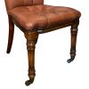 Ghế ăn cổ điển bọc da nút (4000-514)