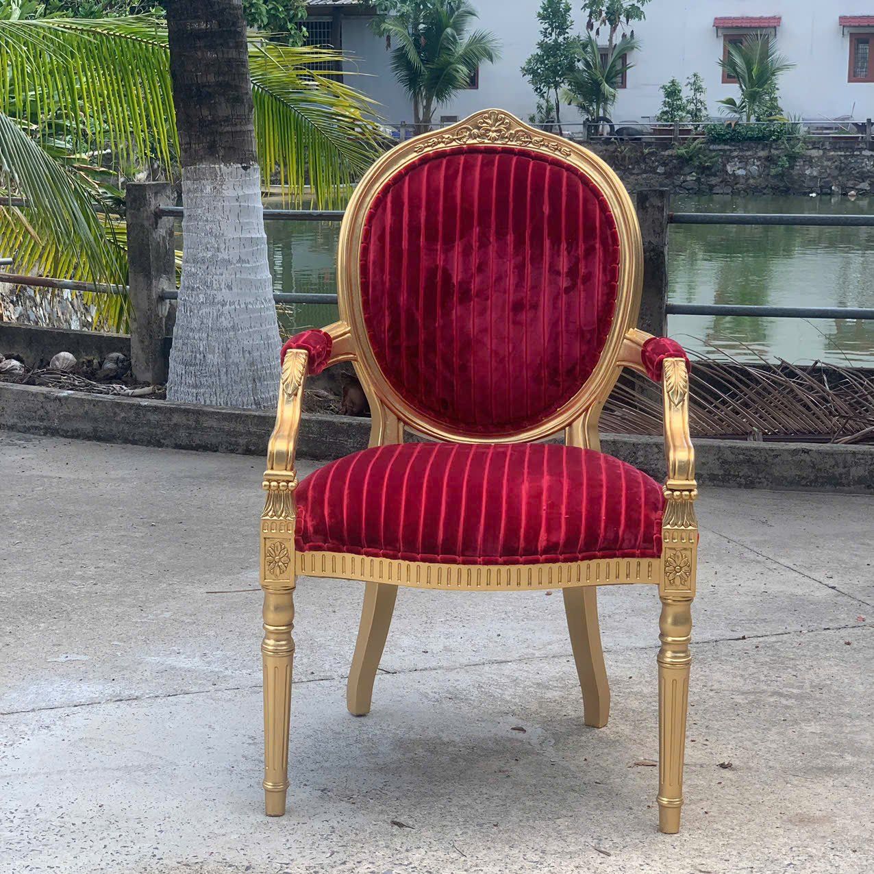 Ghế ăn cổ điển có tay lưng oval phong cách George III (024)