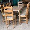 Ghế ăn gỗ sồi bọc nệm