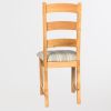 ghế gỗ sồi mê ngồi bọc nệm + 3 lan tựa
