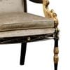 Ghế armchair cổ điển chạm Thiên nga