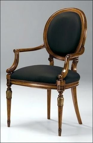 Ghế Bành Louis XVI Có Tay chân tròn-vuông