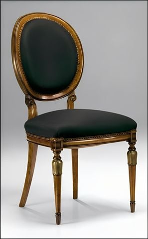 Ghế Louis XVI chân tròn vuông (không tay vịn)