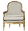 Ghế sofa đơn cổ điển Louis XVI