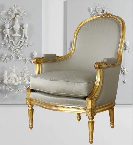 ghế sofa đơn cổ điển Louis XVI
