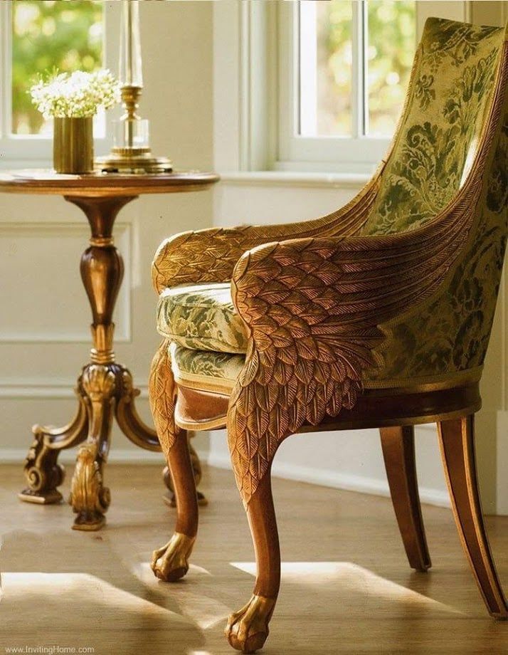 GHẾ GỖ HOÀNG GIA - Empire Wing Chair