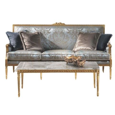 Sofa 3 chỗ phong cách hoàng gia Louis XVI
