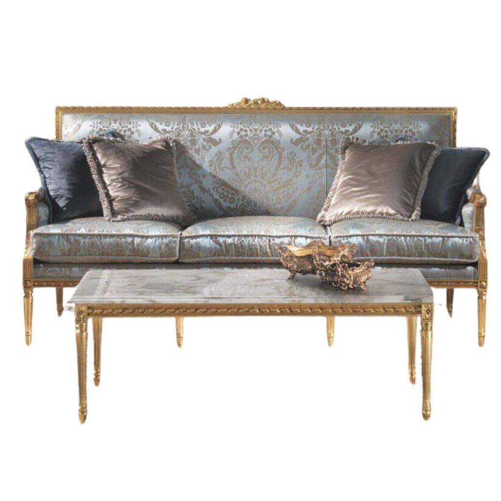 Sofa 3 chỗ phong cách hoàng gia Louis XVI