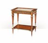 Bàn tab Vintage Wooden Console Table with Glass Top 5000-560