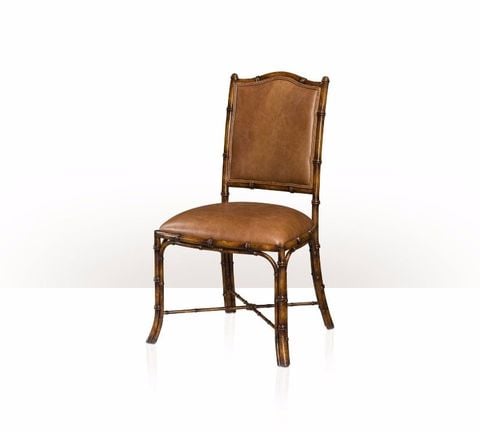 Ghế ăn cổ điển Bamboo-Style Leather Dining Chair(4000-758 )