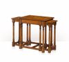 Bàn An oak and poplar burl nest of three tables 5005-171