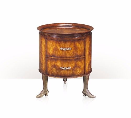 5005-454 Table - Bàn A 'Manx' mahogany drum lamp table