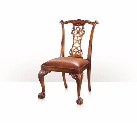 Ghế ăn cổ điển Chippendale Carved Side Chair with Ball and Claw Feet chair(4000-403)