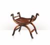 Ghế đôn Greek Style X-Frame Leather Stool 4400-061