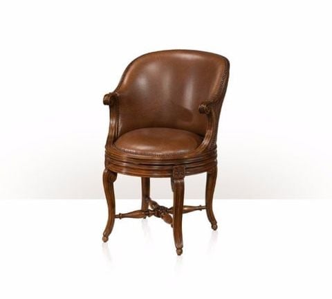 Ghế Classic Barrel Back Leather Armchair(4233-095)