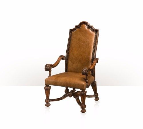 Ghế ăn cổ điển có tay Baroque High Back Leather Armchair(4100-730 )