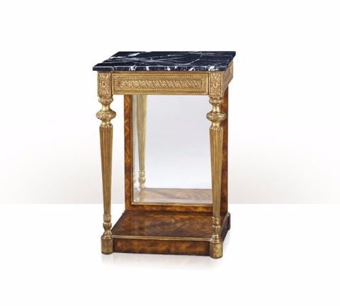 Bàn A cerejeira, gilt and marble top pier table 5302-077