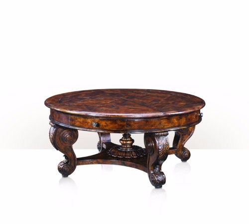 BÀN TRÀ CỔ ĐIỂN LOUIS 15 MÀU RUSTIC KIỂU Ý (5100-172 )