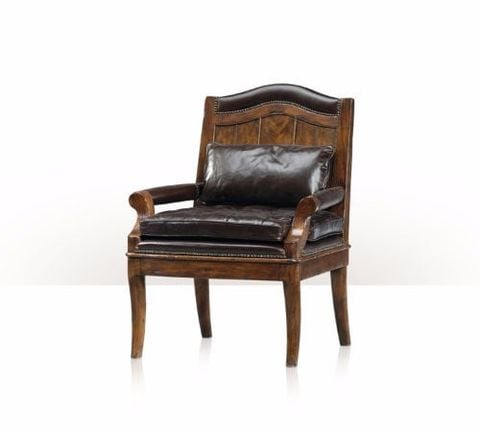 Ghế ăn cổ điển có tay Vintage Leather Cushion Armchair(4100-731)