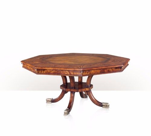 5205-063 Table - Bàn A mahogany octagonal Poker or games table