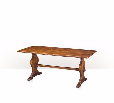 Bàn ăn cổ điển mặt gỗ ghép tấm (5400-130)