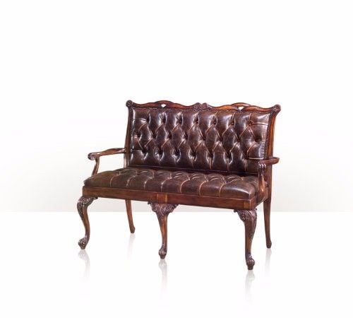 Ghế đôn Classic Leather Loveseat Bench 4500-050