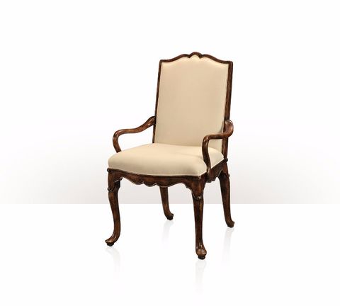 Ghế ăn cổ điển có tay Queen Anne Upholstered Armchair(4100-751)