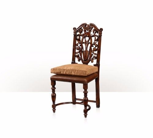 4000-521 Chair - A hand carved side chair