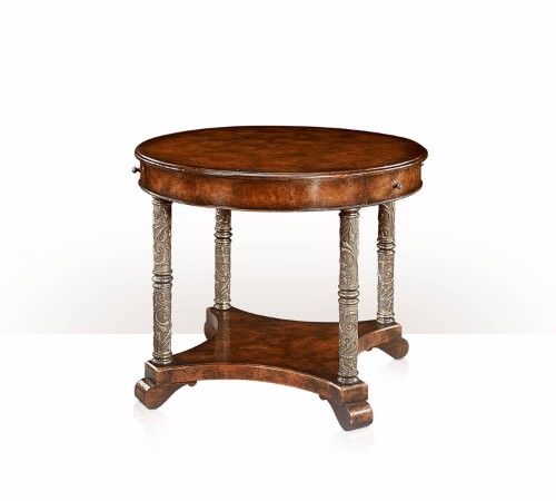 Bàn An ash burl circular centre table 5005-226