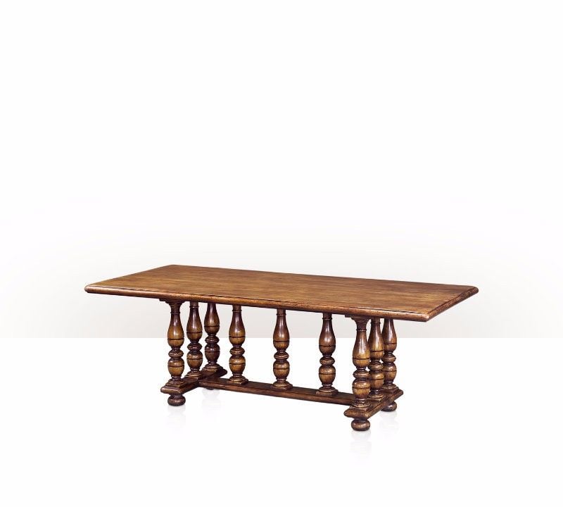 5400-084 Table - Bàn A Country honey teak refectory or dining table